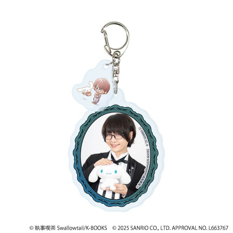 パーツ付きアクリルキーホルダー「執事喫茶スワロウテイル×サンリオキャラクターズ」01/コンプリートセット(全6種)