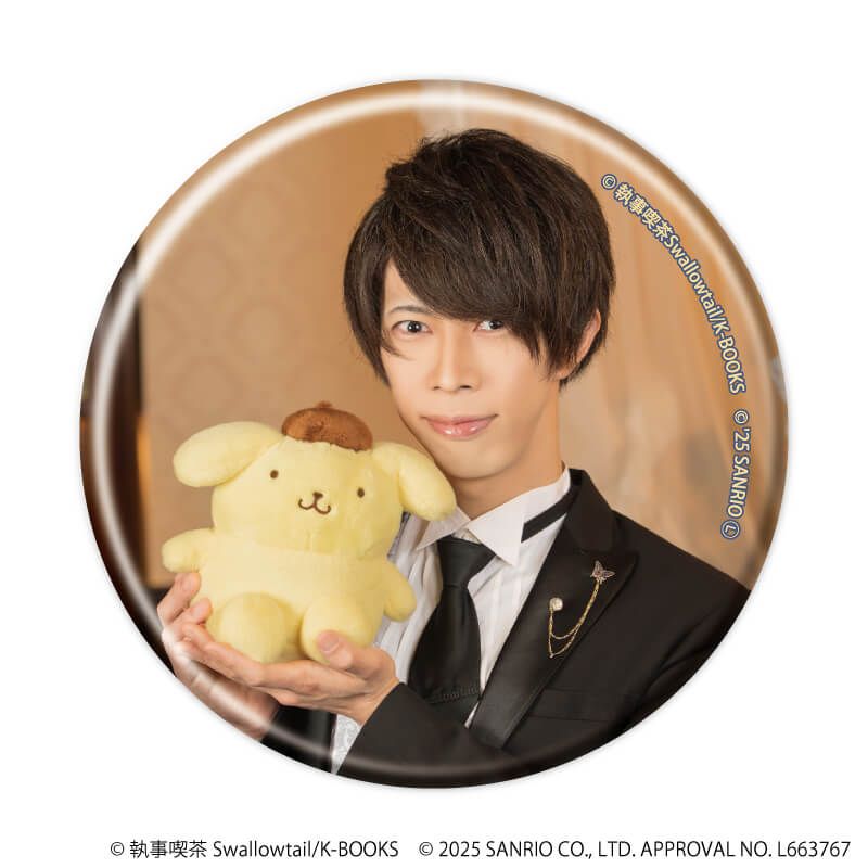 缶バッジ「執事喫茶スワロウテイル×サンリオキャラクターズ」01/ブラインド(12種)