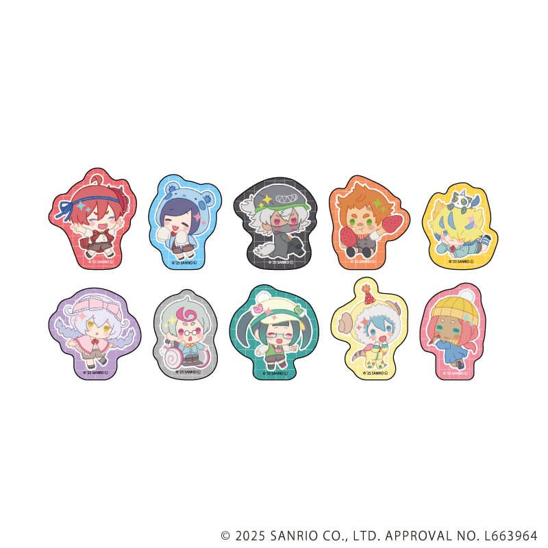 フレークシール(10枚セット)「まいまいまいごえん」03/デザインA(ミニキャライラスト)