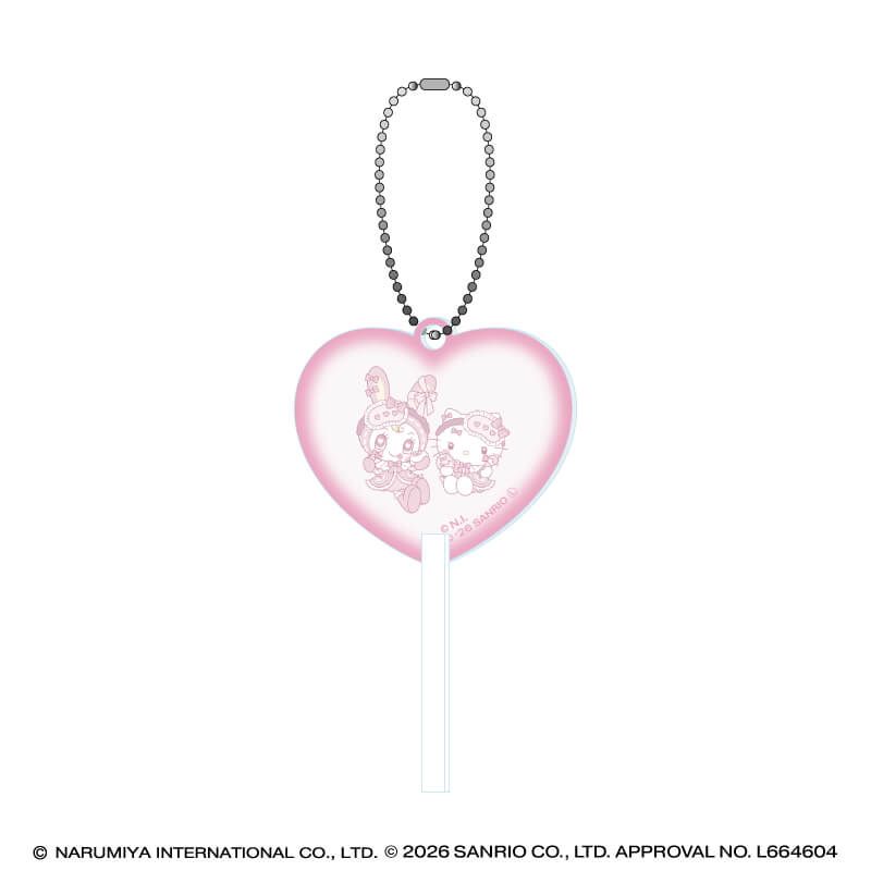 キャンディ型アクリルキーホルダー「メゾピアノ×ハローキティ」04/パターンD(コラボイラスト)