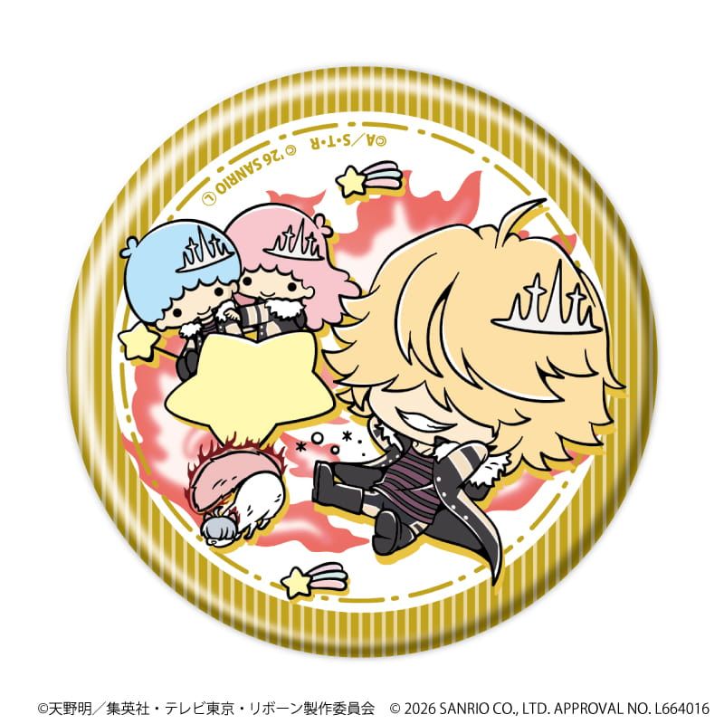 缶バッジ「家庭教師ヒットマンREBORN!×SANRIO CHARACTERS」07/コンプリートセット(全10種)(コラボイラスト)