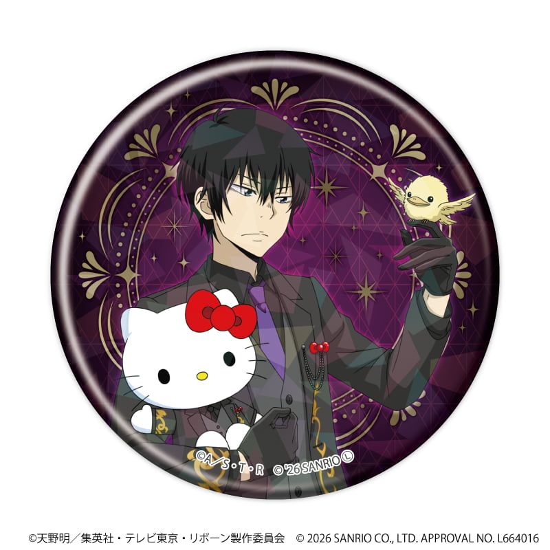 ホログラム缶バッジ(57mm)「家庭教師ヒットマンREBORN!×SANRIO CHARACTERS」02/コンプリートセット(全10種)(コラボイラスト)