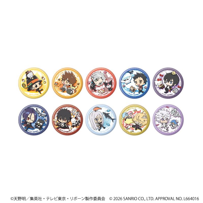 缶バッジ「家庭教師ヒットマンREBORN!×SANRIO CHARACTERS」07/ブラインド(10種)(コラボイラスト)