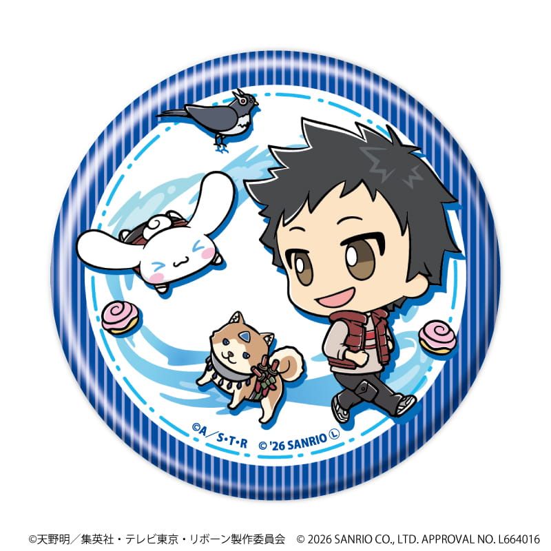 缶バッジ「家庭教師ヒットマンREBORN!×SANRIO CHARACTERS」07/ブラインド(10種)(コラボイラスト)