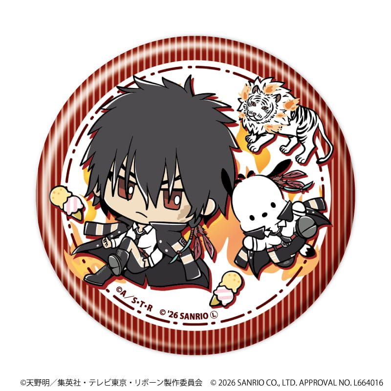 缶バッジ「家庭教師ヒットマンREBORN!×SANRIO CHARACTERS」07/ブラインド(10種)(コラボイラスト)