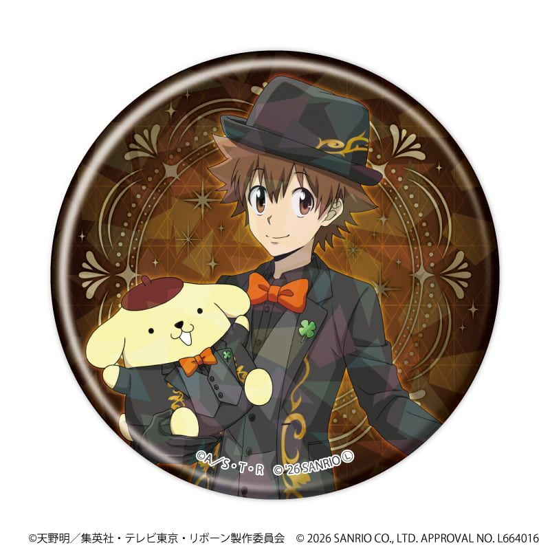 ホログラム缶バッジ(57mm)「家庭教師ヒットマンREBORN!×SANRIO CHARACTERS」02/ブラインド(10種)(コラボイラスト)