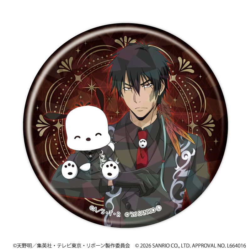 ホログラム缶バッジ(57mm)「家庭教師ヒットマンREBORN!×SANRIO CHARACTERS」02/ブラインド(10種)(コラボイラスト)