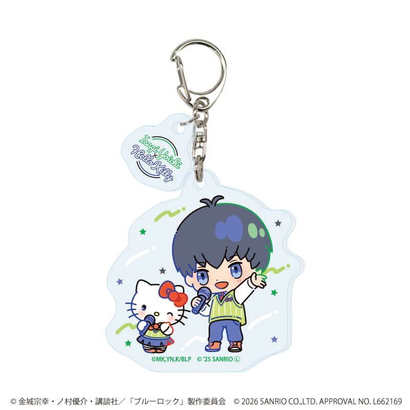 パーツ付きアクリルキーホルダー「TVアニメ『ブルーロック』×サンリオキャラクターズ」09/コンプリートセット(全10種)(コラボイラスト)