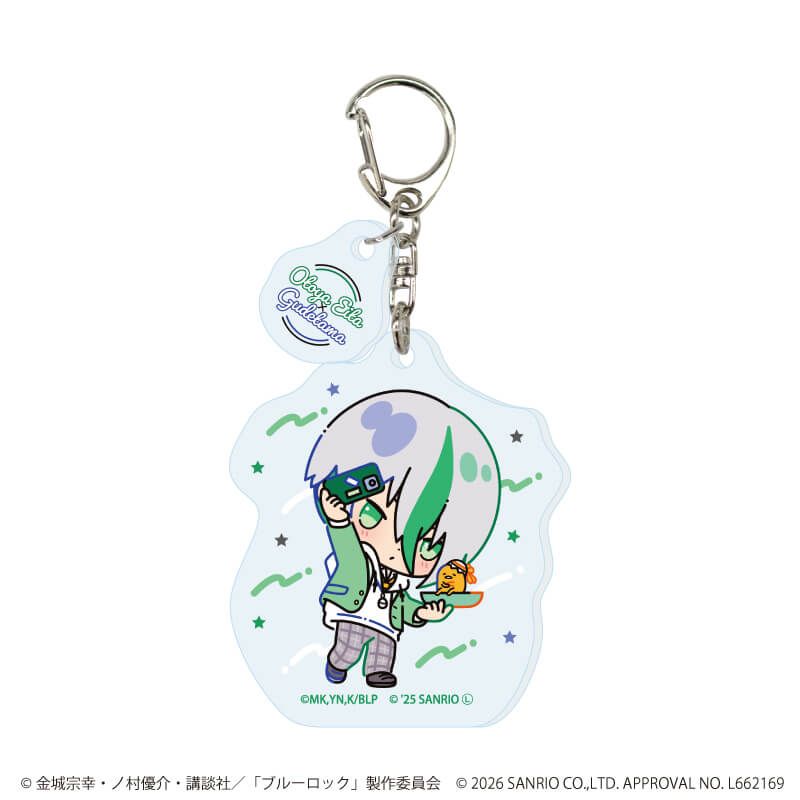 パーツ付きアクリルキーホルダー「TVアニメ『ブルーロック』×サンリオキャラクターズ」09/コンプリートセット(全10種)(コラボイラスト)