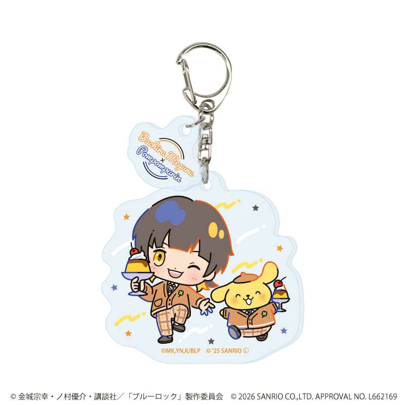 パーツ付きアクリルキーホルダー「TVアニメ『ブルーロック』×サンリオキャラクターズ」09/コンプリートセット(全10種)(コラボイラスト)