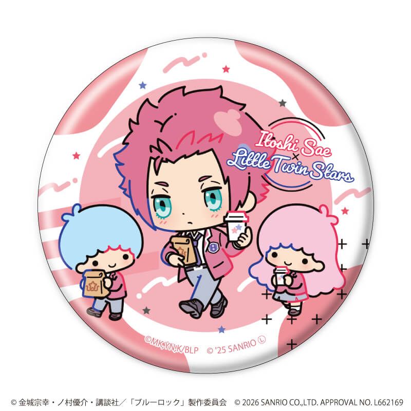 缶バッジ「TVアニメ『ブルーロック』×サンリオキャラクターズ」03/コンプリートセット(全10種)(コラボイラスト)