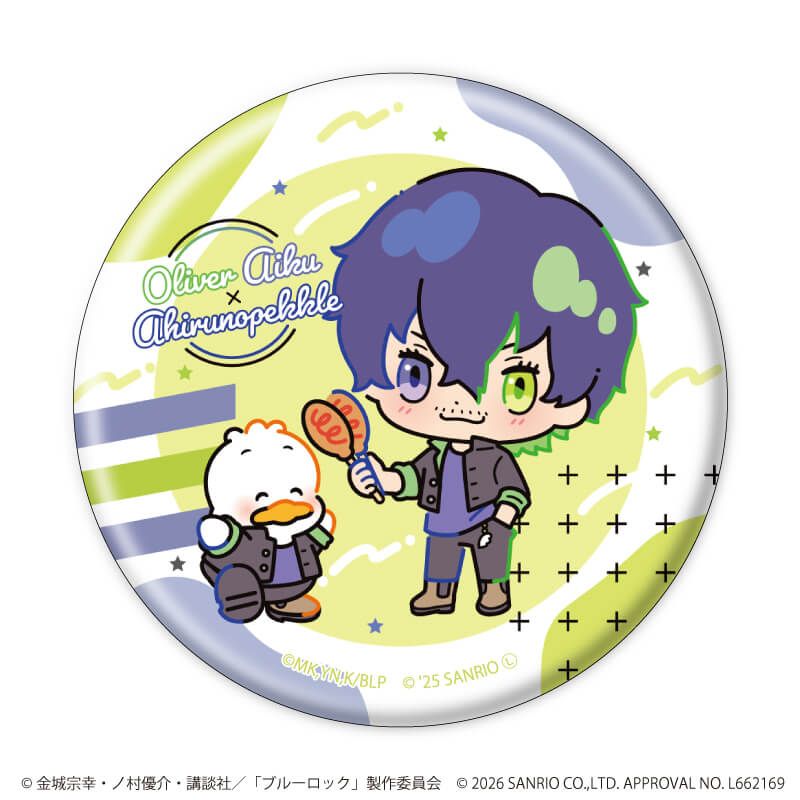 缶バッジ「TVアニメ『ブルーロック』×サンリオキャラクターズ」03/コンプリートセット(全10種)(コラボイラスト)