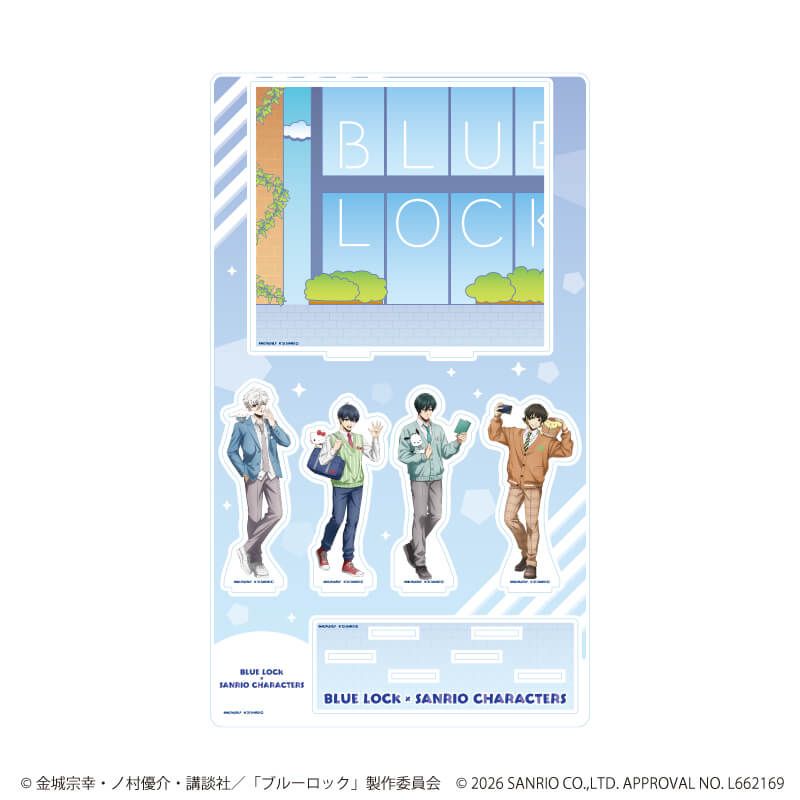 プレミアム アクリルジオラマプレート「TVアニメ『ブルーロック』×サンリオキャラクターズ」06/Aパターン(コラボイラスト)