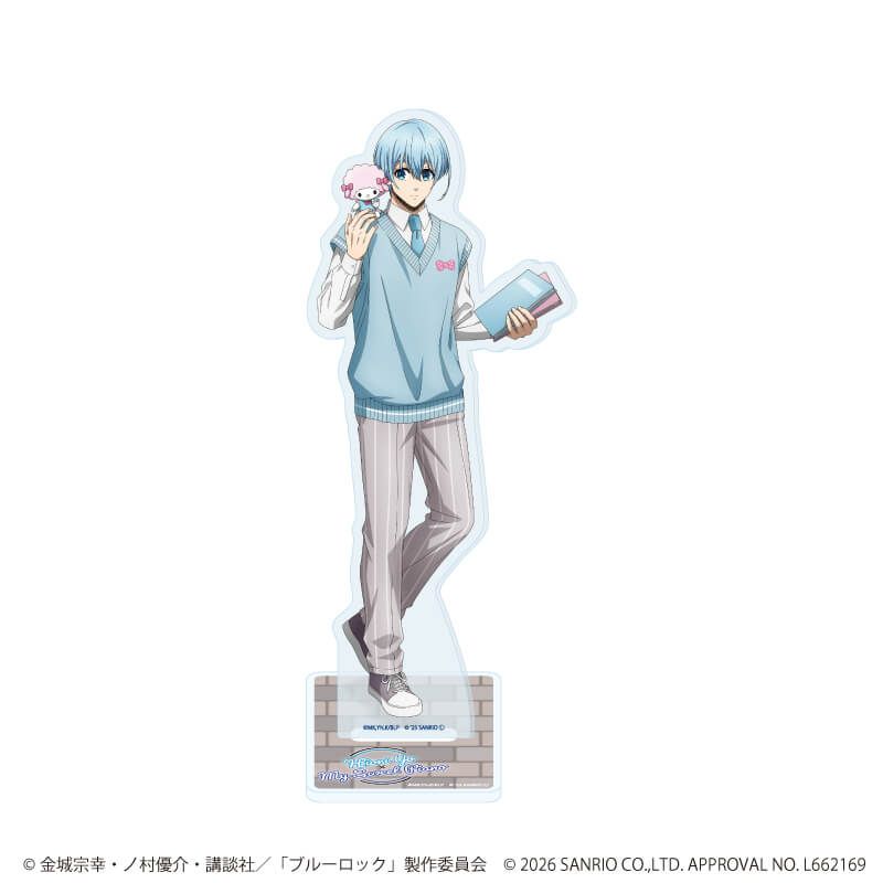 アクリルスタンド「TVアニメ『ブルーロック』×サンリオキャラクターズ」36/氷織 羊×マイスウィートピアノ(コラボイラスト)