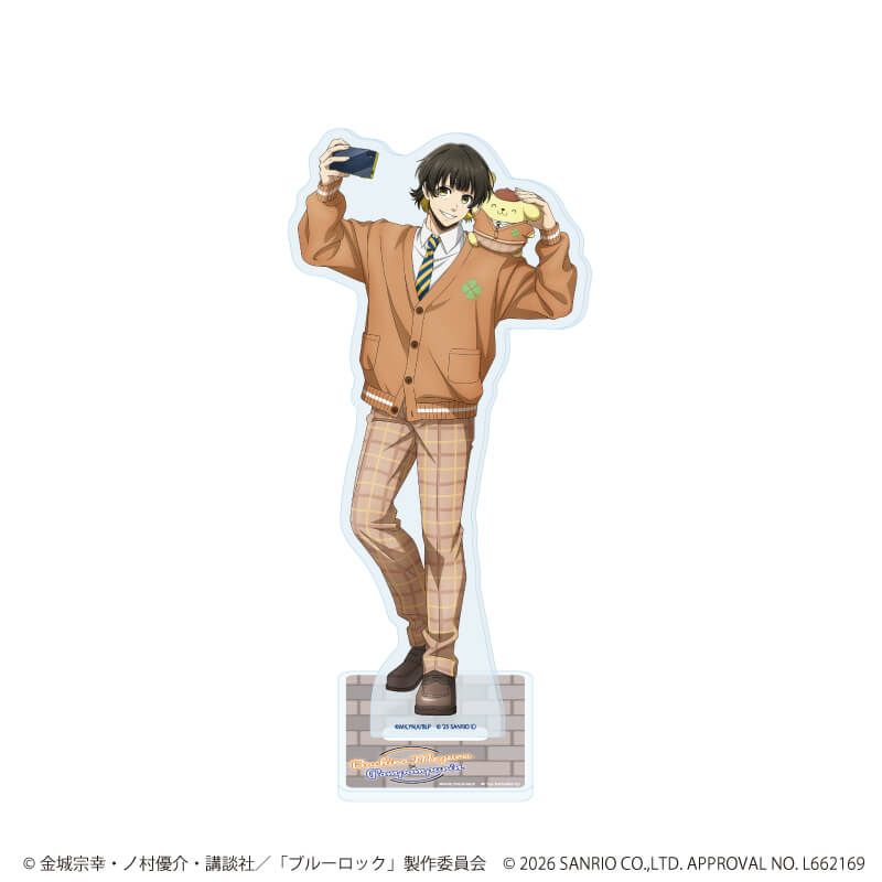 アクリルスタンド「TVアニメ『ブルーロック』×サンリオキャラクターズ」35/蜂楽 廻×ポムポムプリン(コラボイラスト)