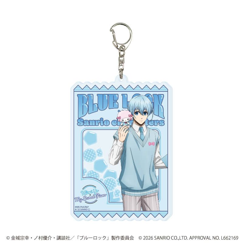 デカアクリルキーホルダー「TVアニメ『ブルーロック』×サンリオキャラクターズ」29/氷織 羊×マイスウィートピアノ(コラボイラスト)