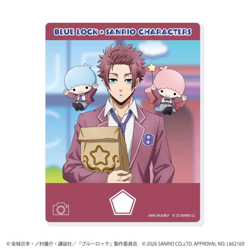 アクリルカード「TVアニメ『ブルーロック』×サンリオキャラクターズ」04/コンプリートセット(全10種)(コラボイラスト)