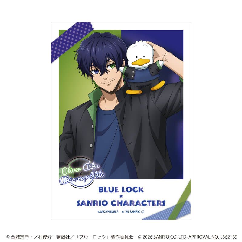 ミニブロマイド「TVアニメ『ブルーロック』×サンリオキャラクターズ」02/コンプリートセット(全10種)(コラボイラスト)