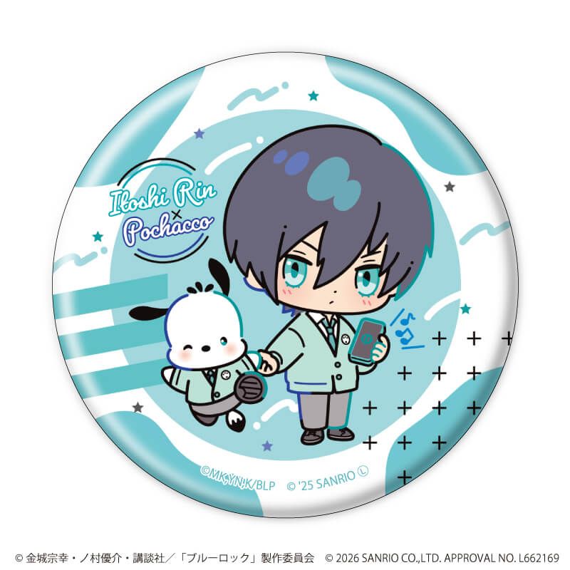 缶バッジ「TVアニメ『ブルーロック』×サンリオキャラクターズ」03/ブラインド(10種)(コラボイラスト)