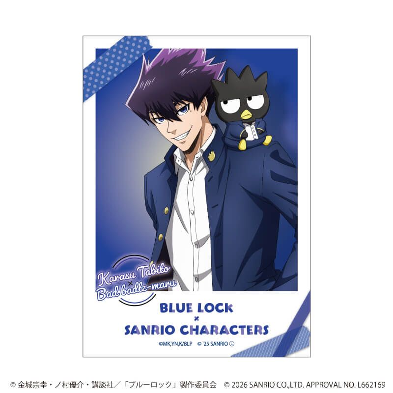 ミニブロマイド「TVアニメ『ブルーロック』×サンリオキャラクターズ」02/ブラインド(10種)(コラボイラスト)