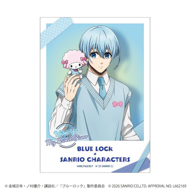 ミニブロマイド「TVアニメ『ブルーロック』×サンリオキャラクターズ」02/ブラインド(10種)(コラボイラスト)