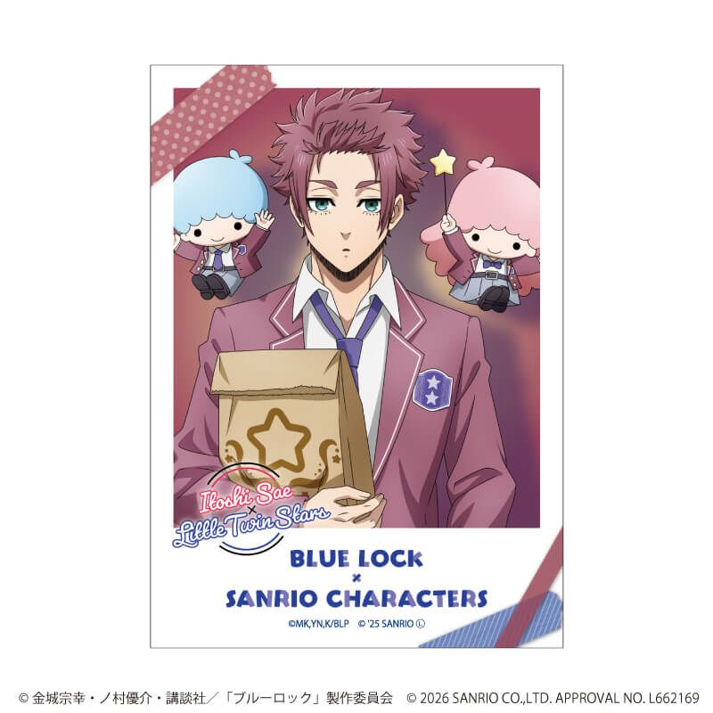 ミニブロマイド「TVアニメ『ブルーロック』×サンリオキャラクターズ」02/ブラインド(10種)(コラボイラスト)