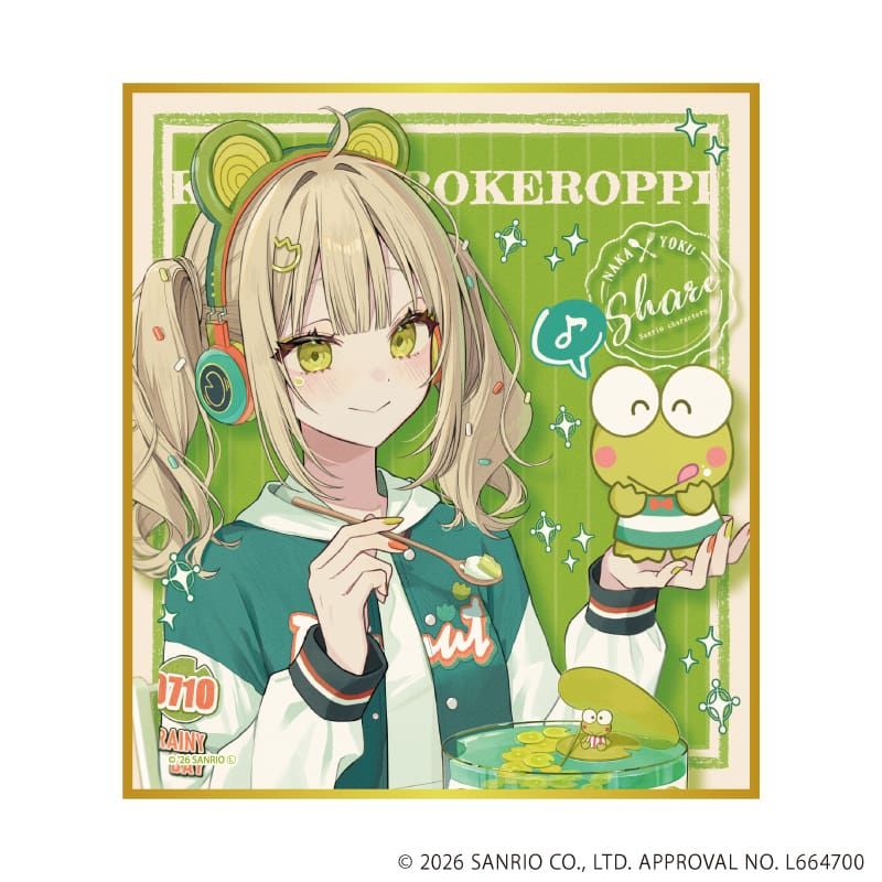 ミニ色紙「赤倉×サンリオキャラクターズ」04/コンプリートセット(全6種)(コラボイラスト)