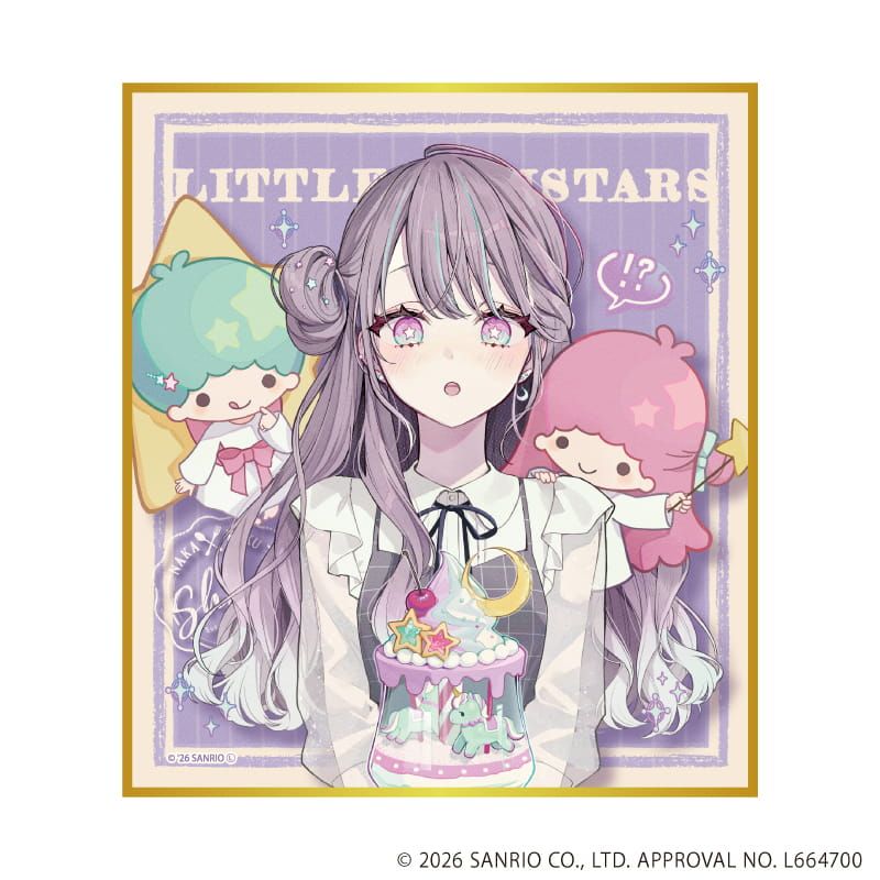 ミニ色紙「赤倉×サンリオキャラクターズ」03/コンプリートセット(全6種)(コラボイラスト)