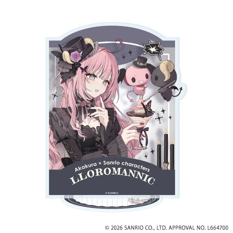 アクリルスタンド「赤倉×サンリオキャラクターズ」59/ルロロマニック(コラボイラスト)