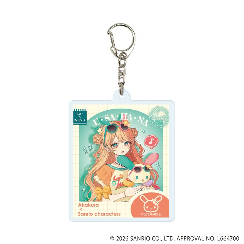 アクリルキーホルダー「赤倉×サンリオキャラクターズ」06/コンプリートセット(全6種)(コラボイラスト)