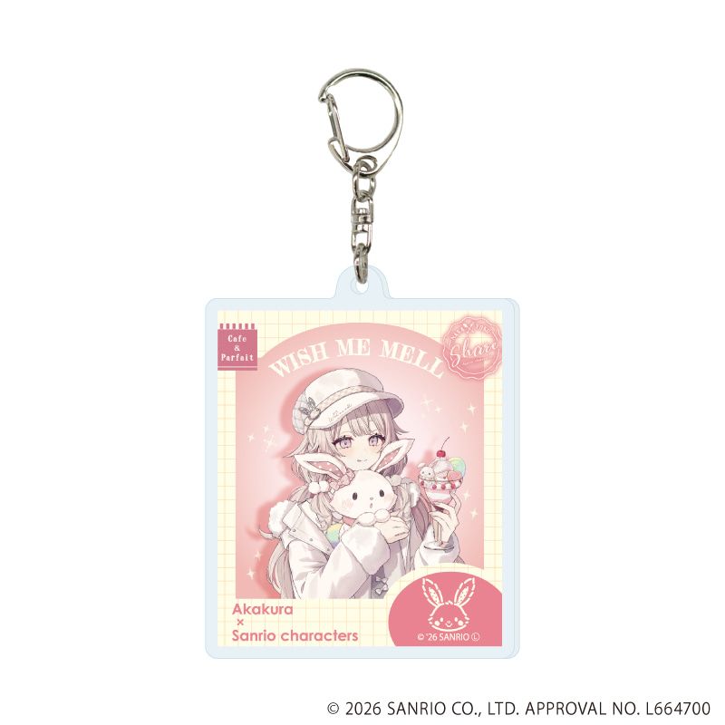 アクリルキーホルダー「赤倉×サンリオキャラクターズ」06/コンプリートセット(全6種)(コラボイラスト)