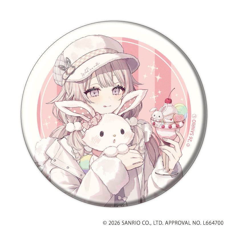 缶バッジ「赤倉×サンリオキャラクターズ」06/コンプリートセット(全6種)(コラボイラスト)