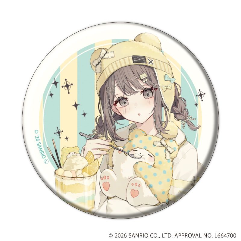 缶バッジ「赤倉×サンリオキャラクターズ」06/コンプリートセット(全6種)(コラボイラスト)