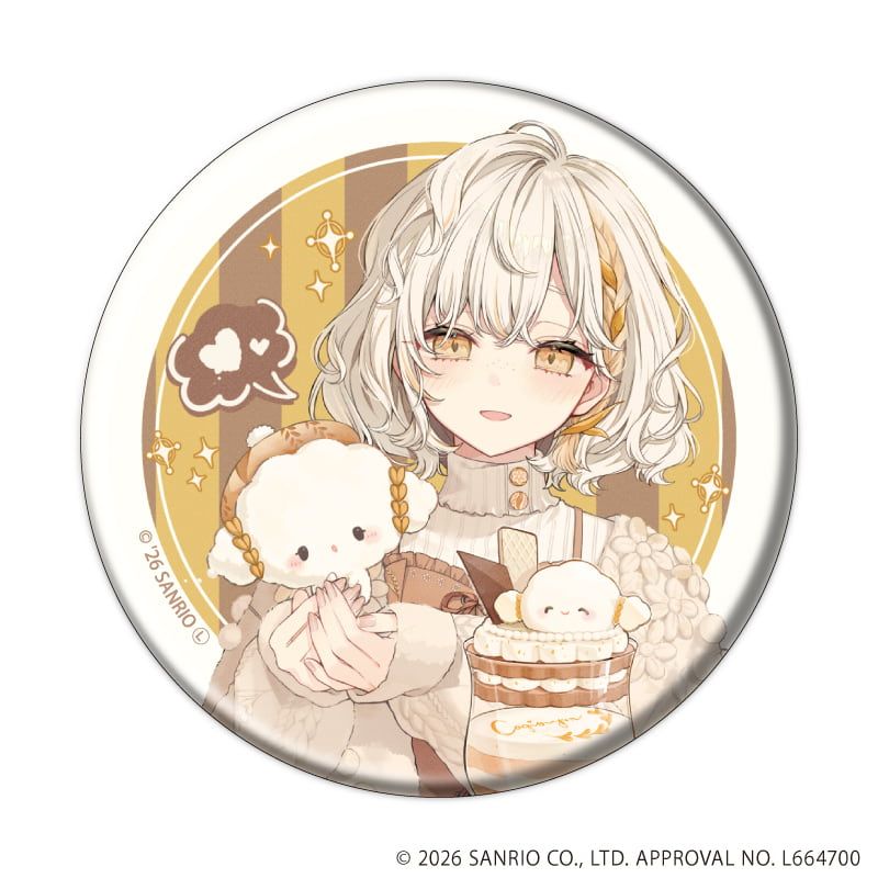 缶バッジ「赤倉×サンリオキャラクターズ」06/ブラインド(6種)(コラボイラスト)