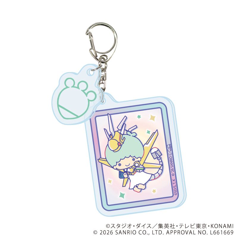 パーツ付きアクリルキーホルダー「遊☆戯☆王5D's×サンリオキャラクターズ」01/コンプリートセット(全6種)(コラボイラスト)