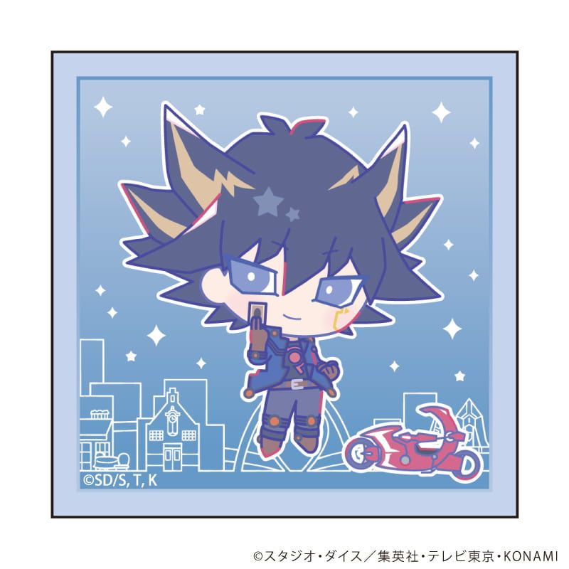 ホログラムステッカー「遊☆戯☆王5D's Design produced by Sanrio」01/不動遊星(コラボイラスト)