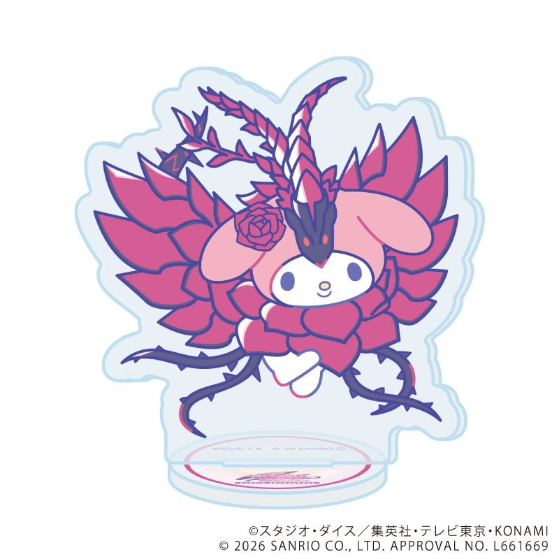 アクリルぷちスタンド「遊☆戯☆王5D's×サンリオキャラクターズ」01/ブラインド(6種)(コラボイラスト)