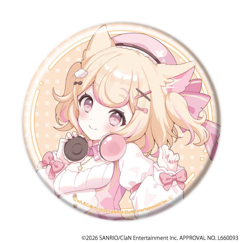 デカ缶バッジ「にゃんたじあ！」02/若魔雲ふわり 2026誕生日ver.(公式イラスト)