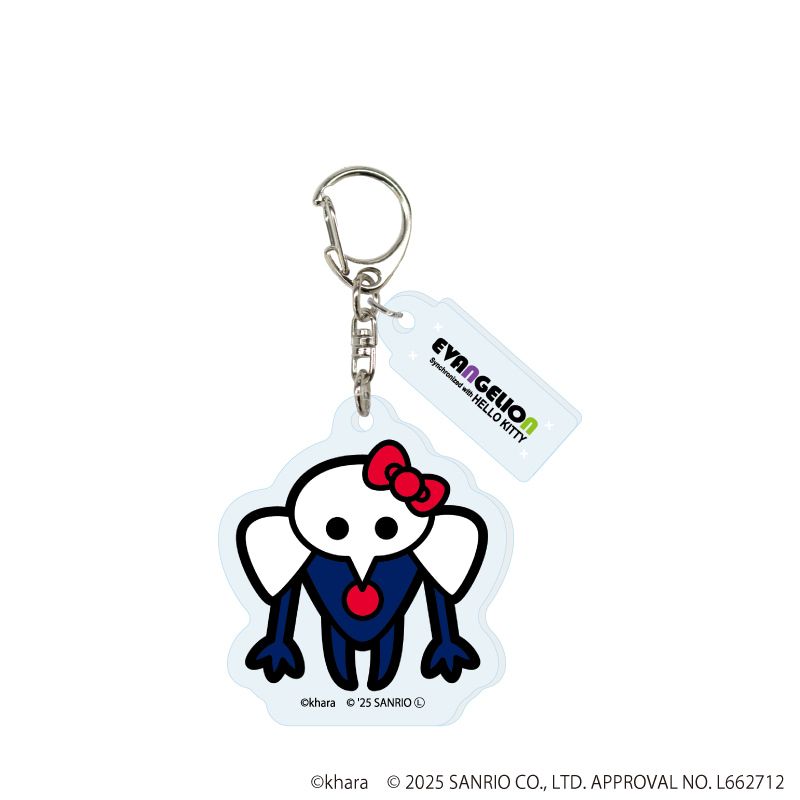 パーツ付きアクリルキーホルダー「エヴァンゲリオン×サンリオキャラクターズ」02/コンプリートセット(全7種)(コラボイラスト)