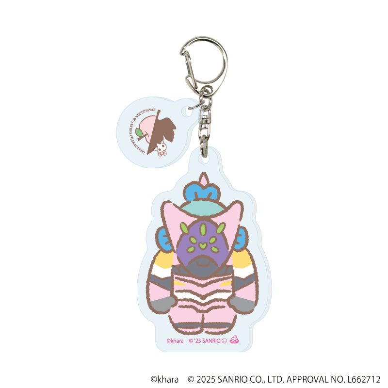 パーツ付きアクリルキーホルダー「エヴァンゲリオン×サンリオキャラクターズ」01/コンプリートセット(全5種)(コラボイラスト)