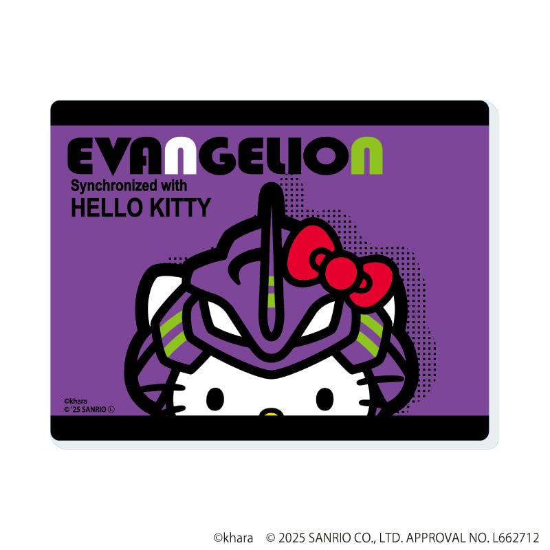 アクリルカード「エヴァンゲリオン×サンリオキャラクターズ」02/コンプリートセット(全5種)(コラボイラスト)