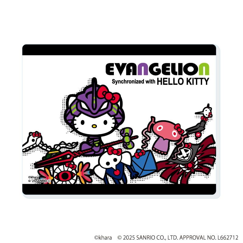 アクリルカード「エヴァンゲリオン×サンリオキャラクターズ」02/コンプリートセット(全5種)(コラボイラスト)