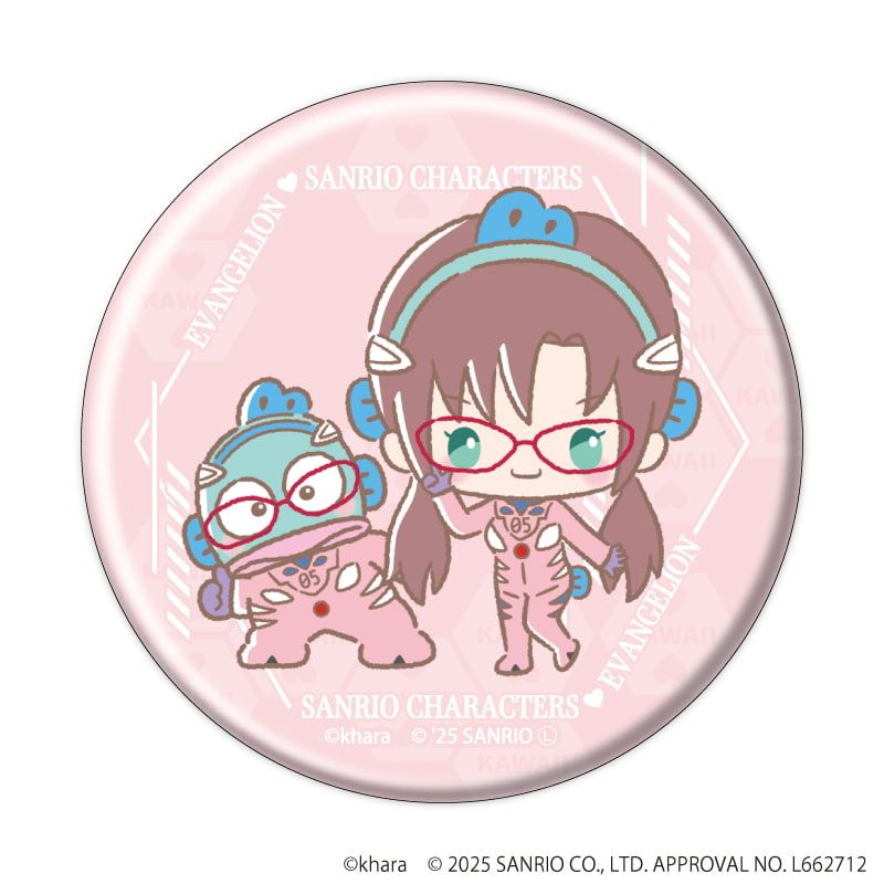 缶バッジ「エヴァンゲリオン×サンリオキャラクターズ」01/コンプリートセット(全7種)(コラボイラスト)