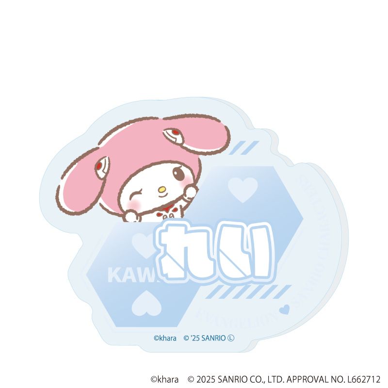 おなまえアクリルプレートバッジ「エヴァンゲリオン×サンリオキャラクターズ」01/トレーディング(5種)(コラボイラスト)