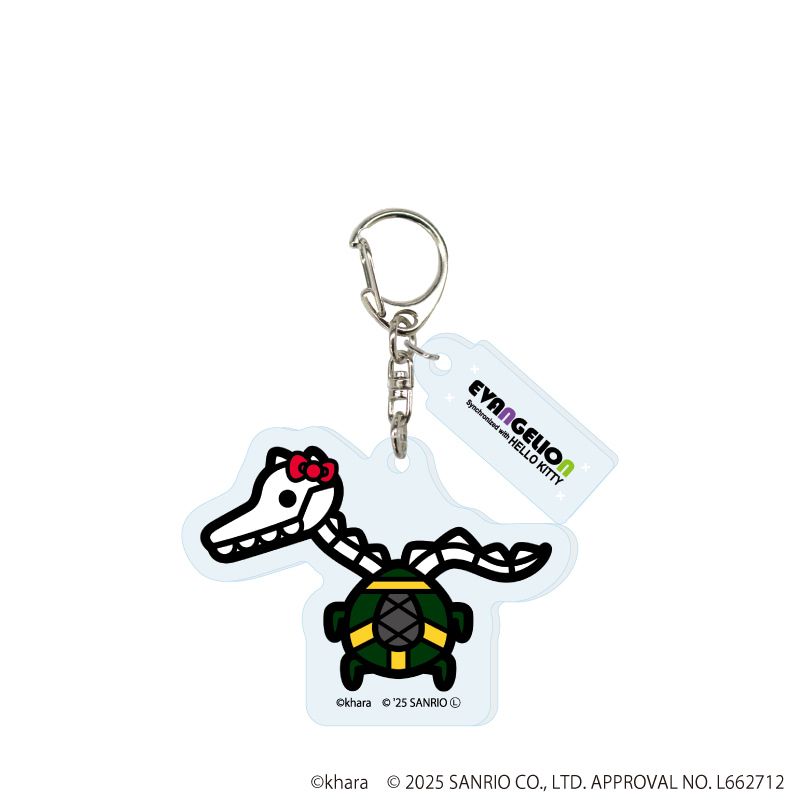 パーツ付きアクリルキーホルダー「エヴァンゲリオン×サンリオキャラクターズ」02/トレーディング(7種)(コラボイラスト)