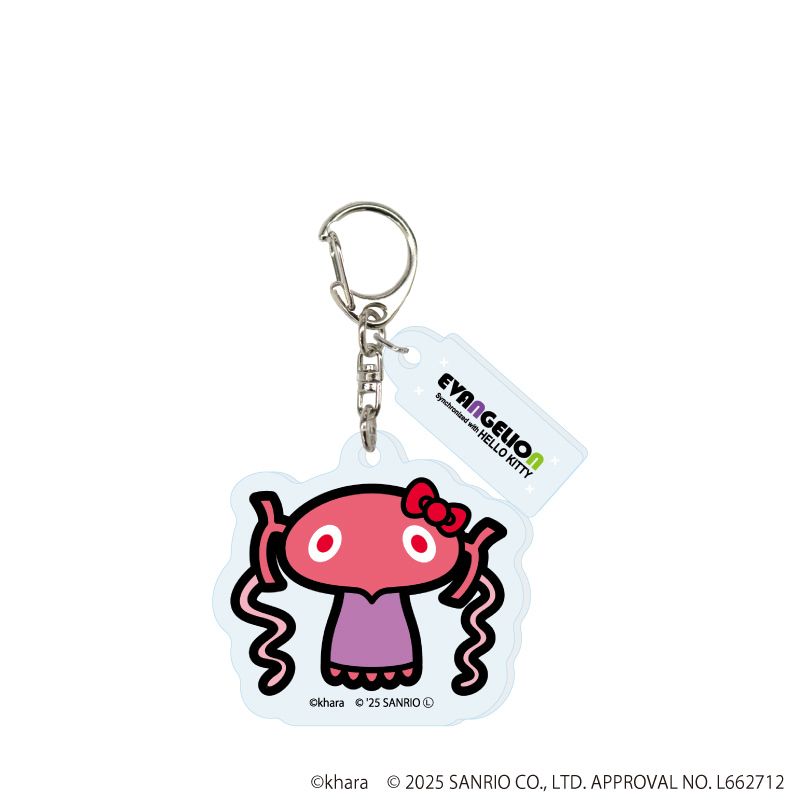 パーツ付きアクリルキーホルダー「エヴァンゲリオン×サンリオキャラクターズ」02/トレーディング(7種)(コラボイラスト)