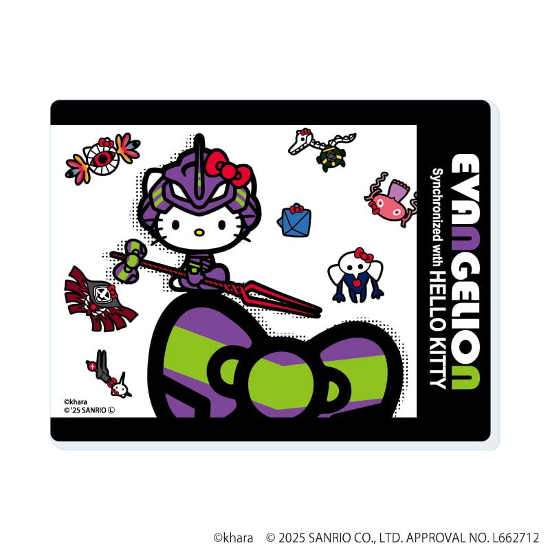アクリルカード「エヴァンゲリオン×サンリオキャラクターズ」02/トレーディング(5種)(コラボイラスト)