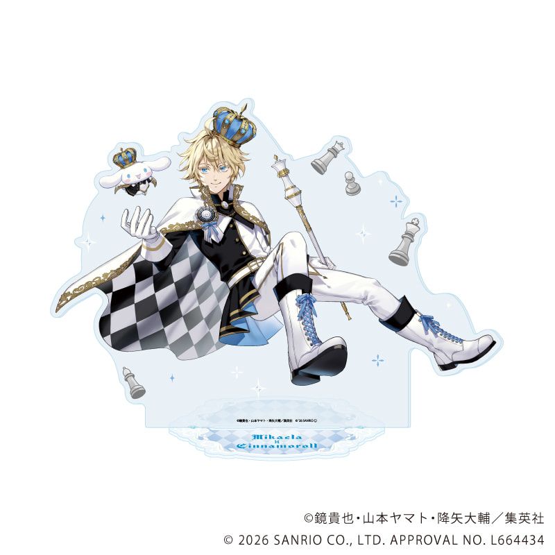 BIGアクリルスタンド「終わりのセラフ×サンリオキャラクターズ」02/百夜ミカエラ×シナモロール(コラボイラスト)