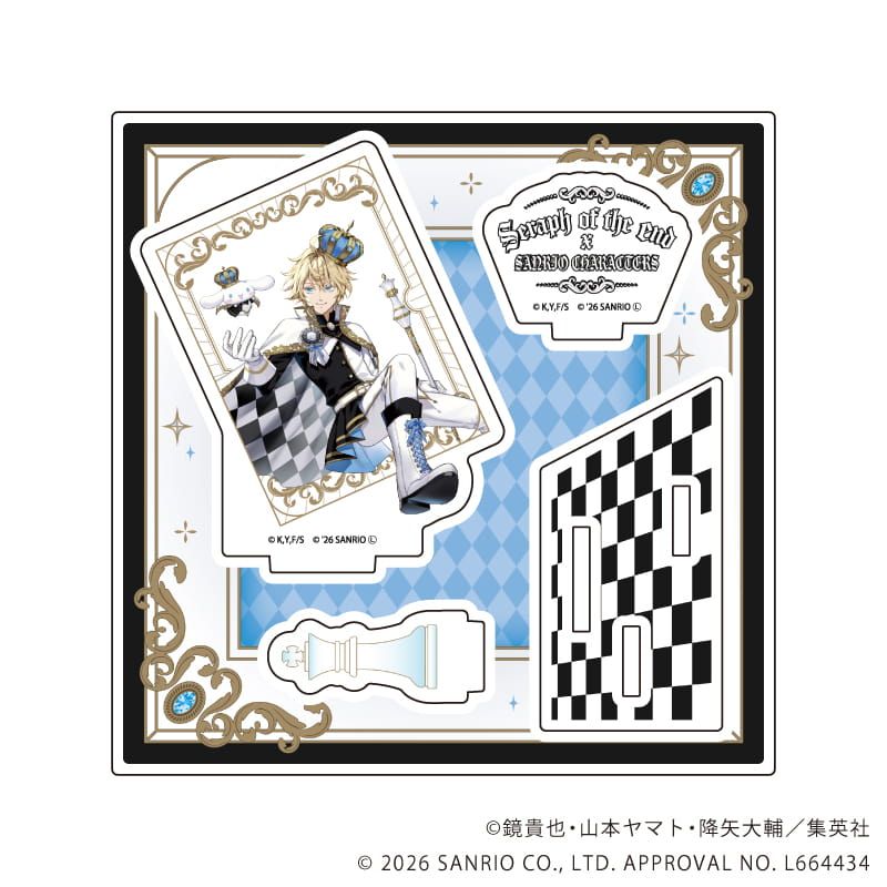 アクリルスタンドプレート「終わりのセラフ×サンリオキャラクターズ」02/百夜ミカエラ×シナモロール(コラボイラスト)