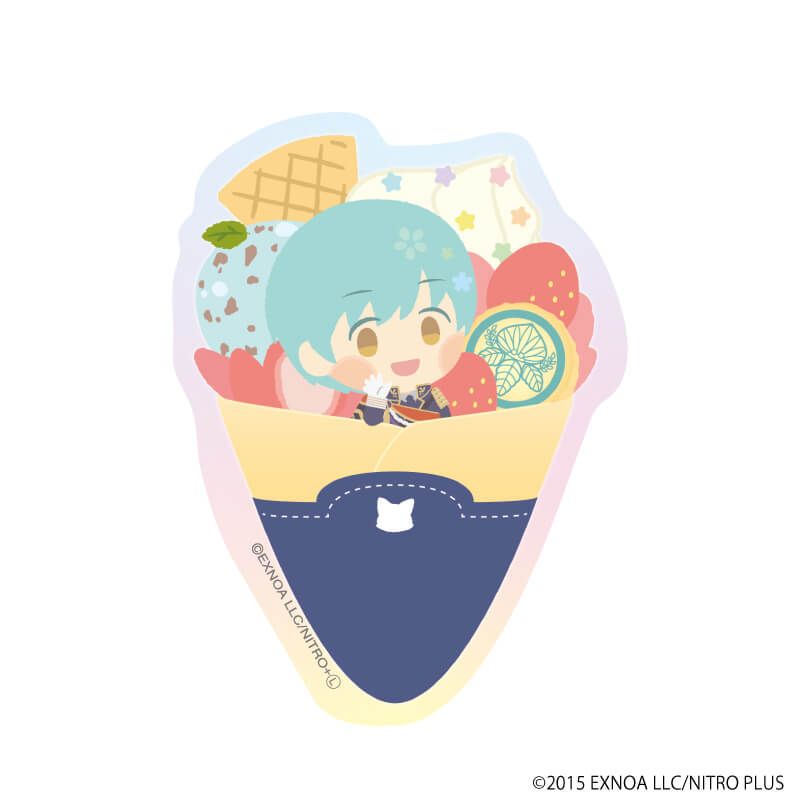 ダイカットステッカー「わんぱく！刀剣乱舞」34/いちごひとふり